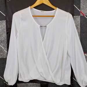 COPY - I’m Arden white sheer/see through top